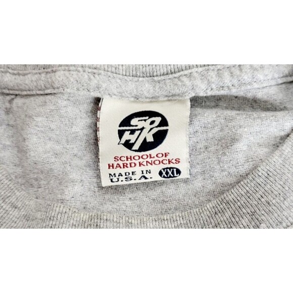 VTG 90s School Of Hard Knocks White Hip-Hop DJ Graffiti Double-Sided Graphic Tee - Picture 8 of 8